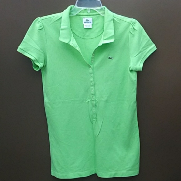 lacoste slim fit polo green